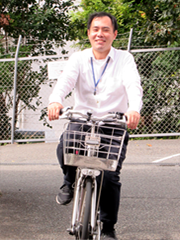 自転車で地域へ