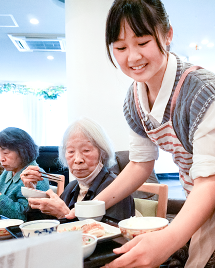 配膳の様子