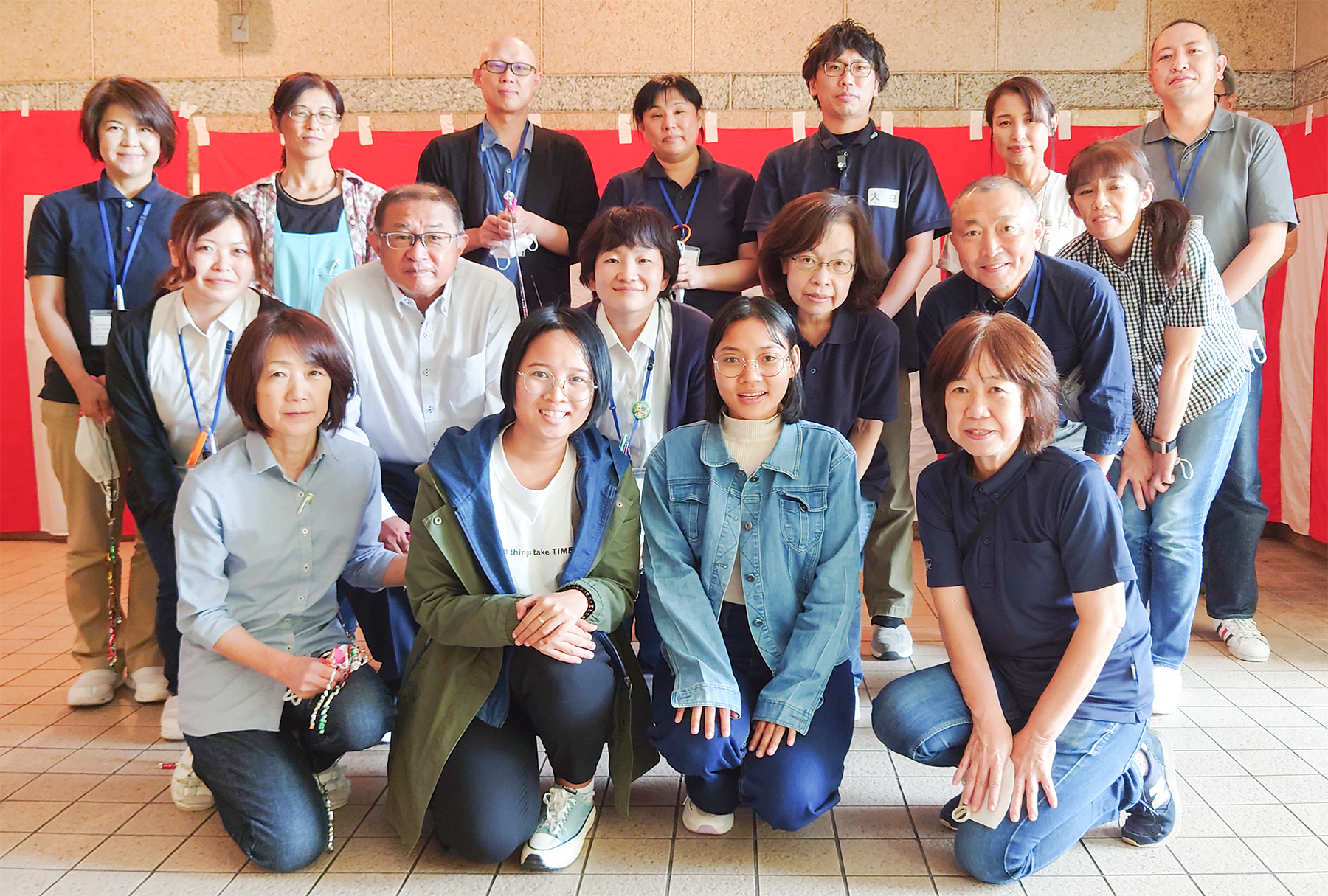 ミャンマーからの留学生入所式の様子